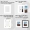 Pack of 25, Acid-Free White Pre-Cut 8x10 Picture Mat for 5x7 Photo with White Core Bevel Cut Frame Mattes